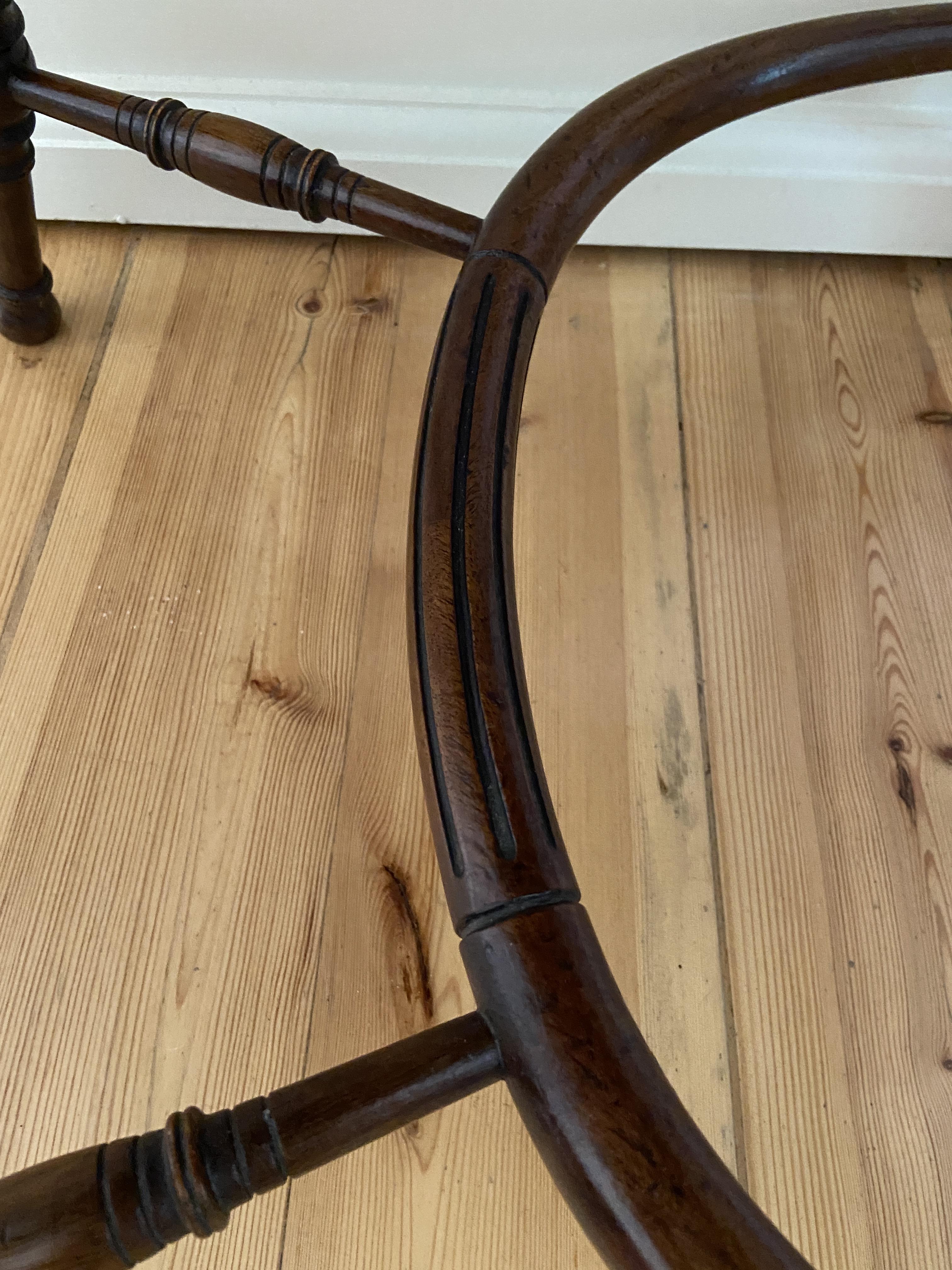 A pair of Victorian mahogany Windsor open armchairs attributed to William Birch - Image 14 of 14