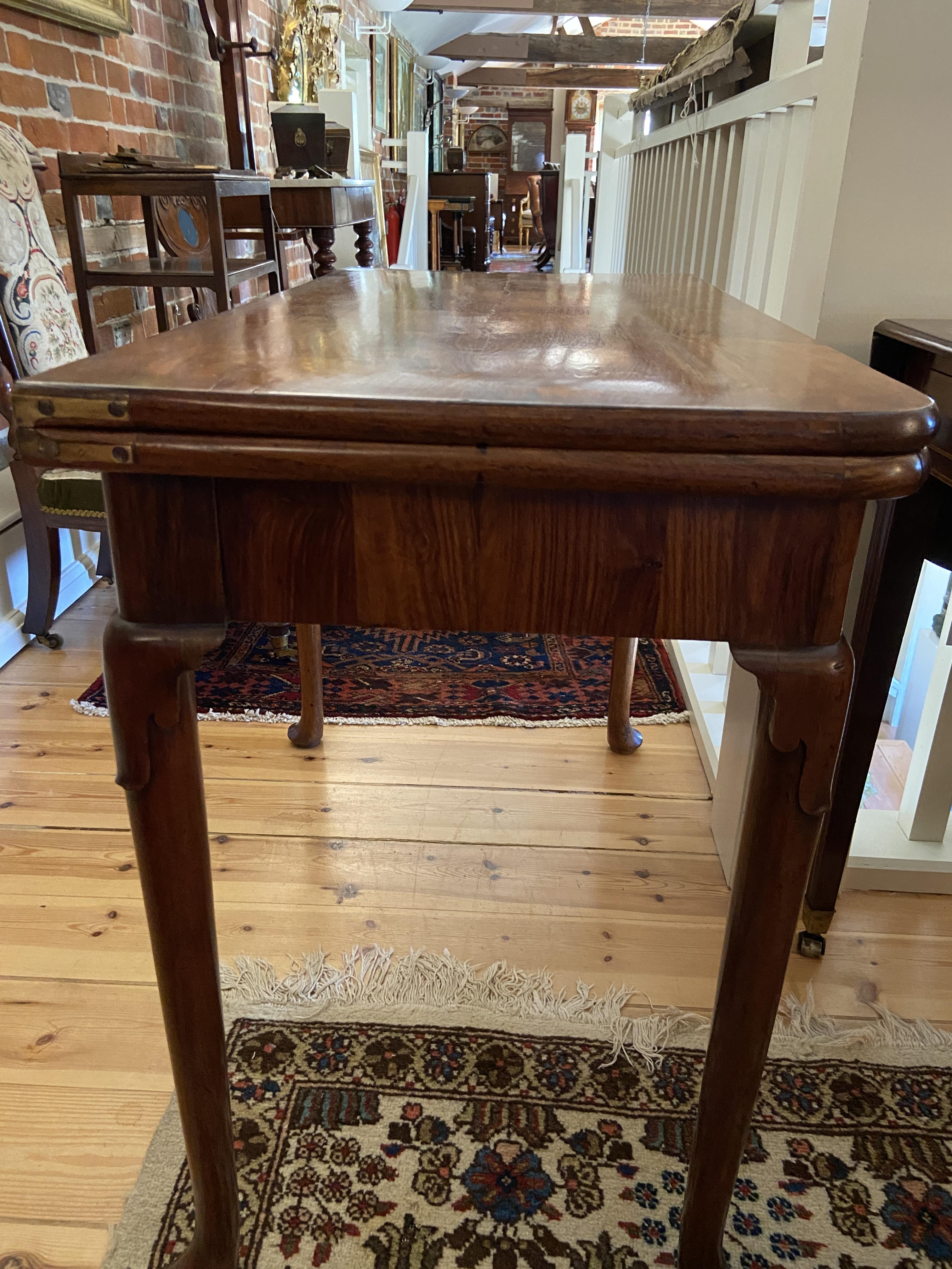 A George II padouk concertina-action card table - Image 17 of 19