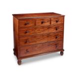 A George IV mahogany chest attributed to Gillows