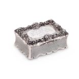 Military interest:- a large Victorian silver regimental presentation table snuff box