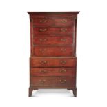 A George III mahogany chest on chest