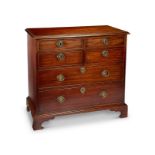A small George III mahogany chest