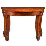 A George IV mahogany console or serving table