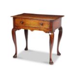 A George I oak lowboy