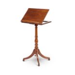 A late Regency mahogany reading table