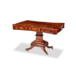 A Regency rosewood library table