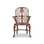 A George III yew wood and elm Windsor armchair, Thames Valley