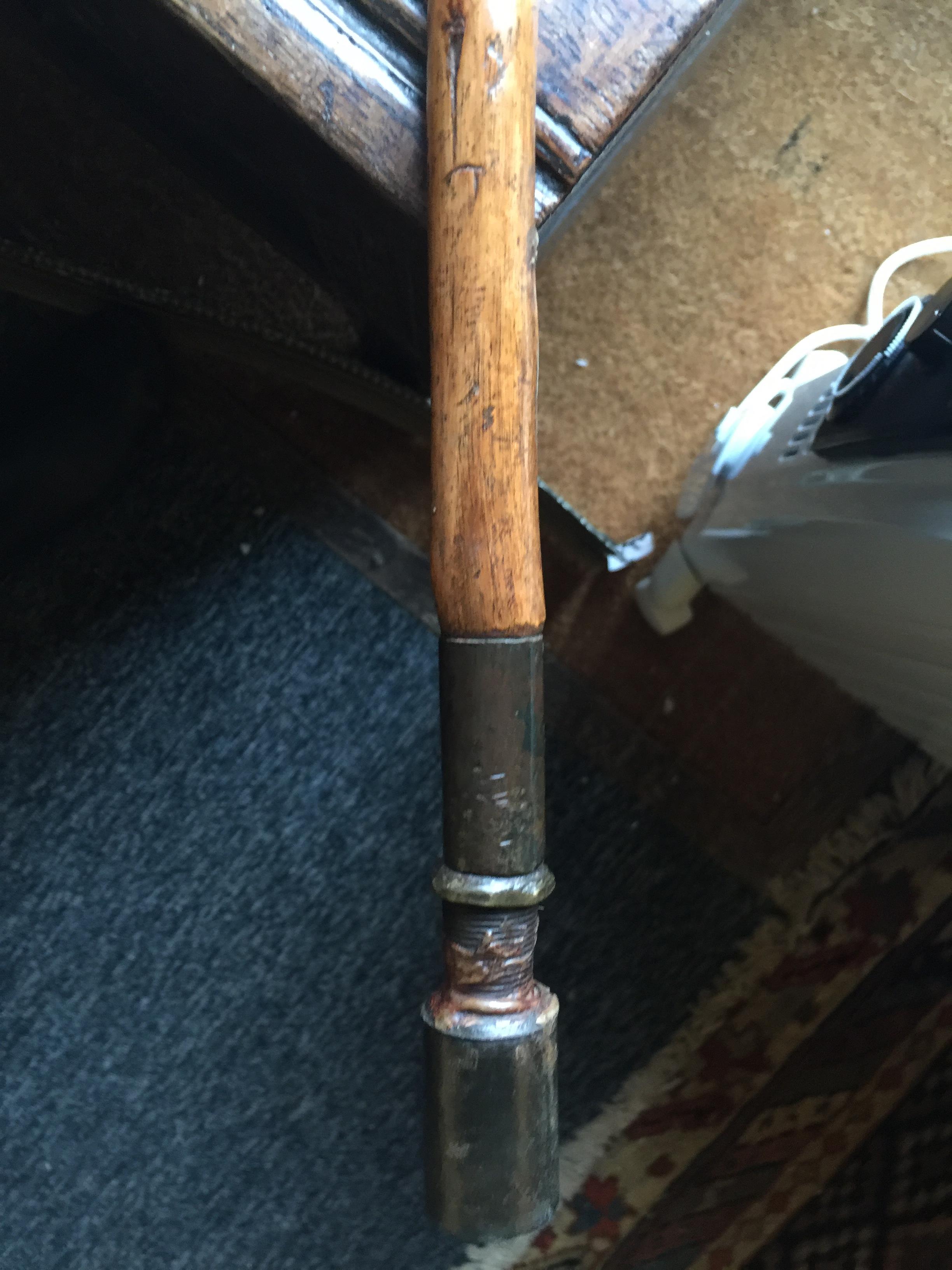 An Edwardian carved naturalistic walking stick - Image 10 of 11