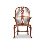 A George III yew wood and elm Windsor armchair, Thames Valley