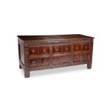 A 17th century oak chest, North Country
