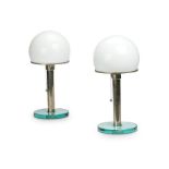 Tecnolumen Wagenfeld 24, a pair of contemporary Bauhaus style table lamps