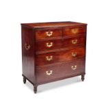 A Victorian mahogany military chest