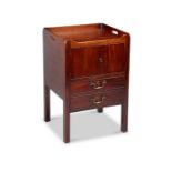 A George III mahogany gentleman’s night commode