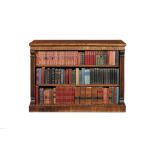 A gonçalo alves carved open bookcase