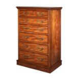 A William IV mahogany tall chest