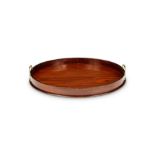 A George III mahogany oval tray