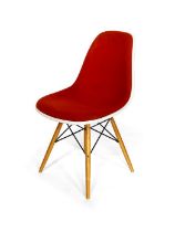 A set of eight Vitra Eames DSW chairs