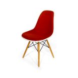 A set of eight Vitra Eames DSW chairs