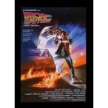 BACK TO THE FUTURE (1985) - Commercial One-Sheet Autographed by Michael J. Fox, 1985