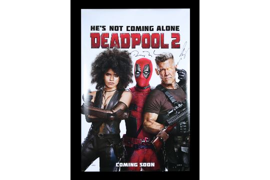 DEADPOOL 2 (2018) - One-Sheet, 2018, Autographed by Ryan Reynolds and Josh Brolin - Image 1 of 5