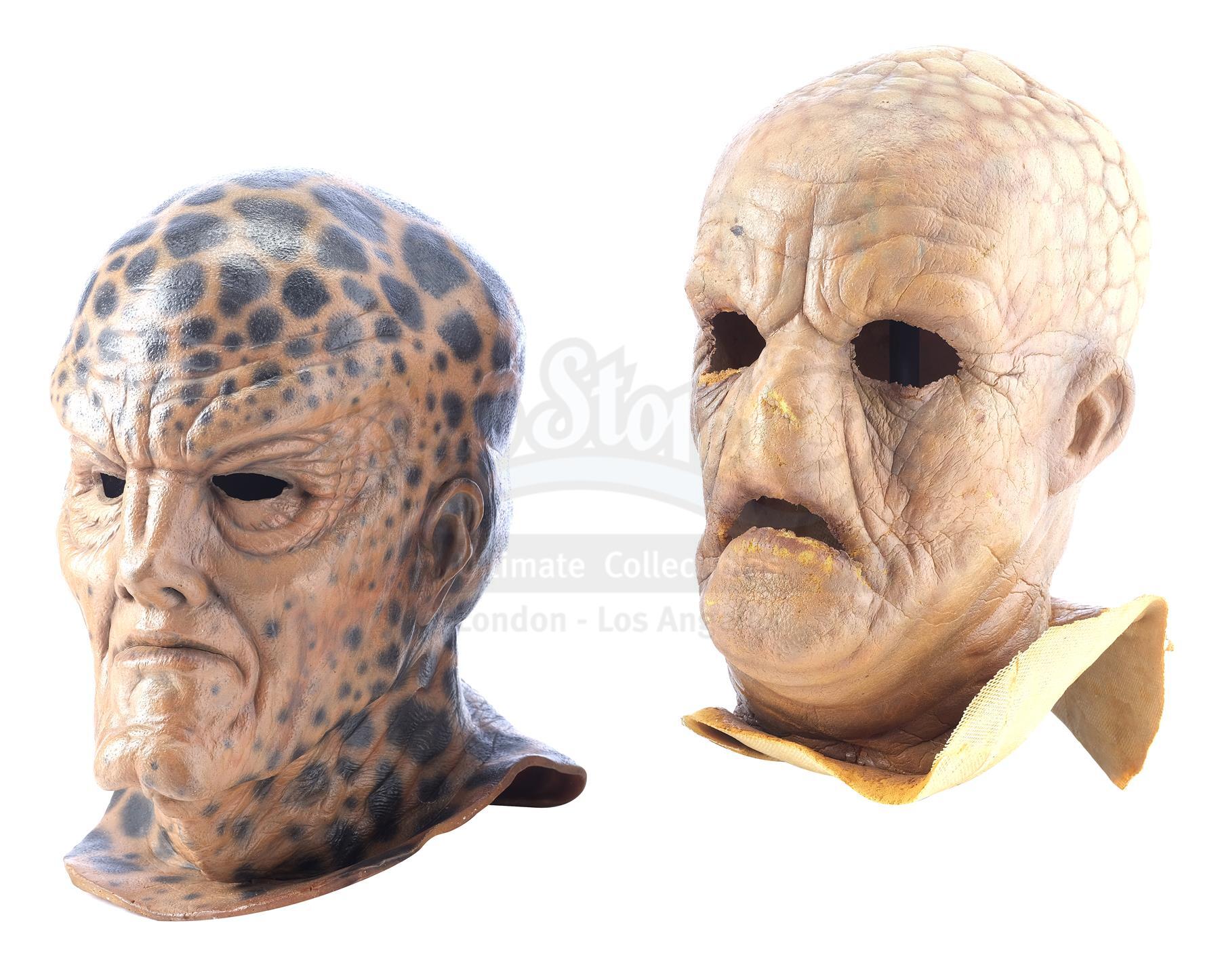 Lot # 485: BABYLON 5 - Fashar (Kim Strauss) and Narn Masks