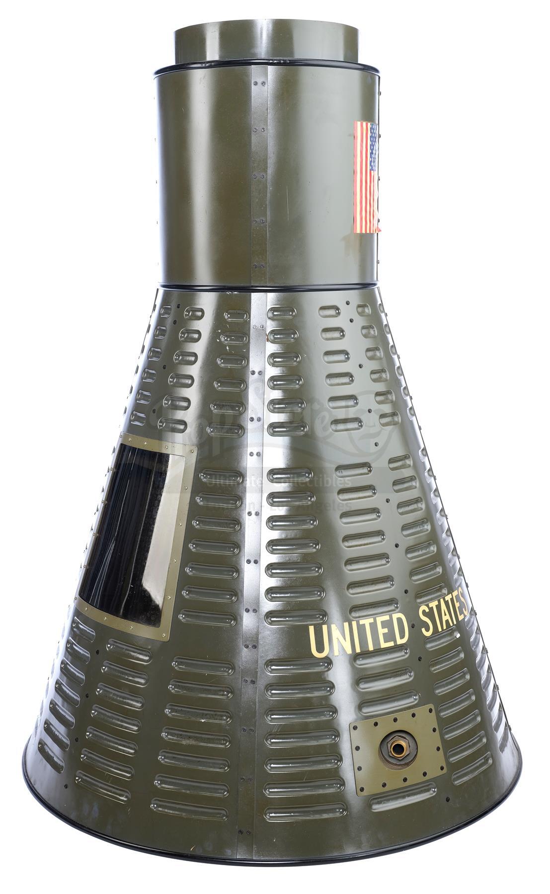 Lot # 984: THE RIGHT STUFF - Alan Shepard's (Scott Glenn) Half-Size Freedom 7 Capsule Replica