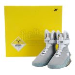 Lot # 30: BACK TO THE FUTURE PART II - Official Licensed Marty McFly (Michael J. Fox) Nike MAG Shoes