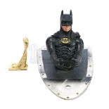 Lot # 36: BATMAN FOREVER - Batman (Val Kilmer) Model Miniature from Batwing Cockpit with Gargoyle Mo