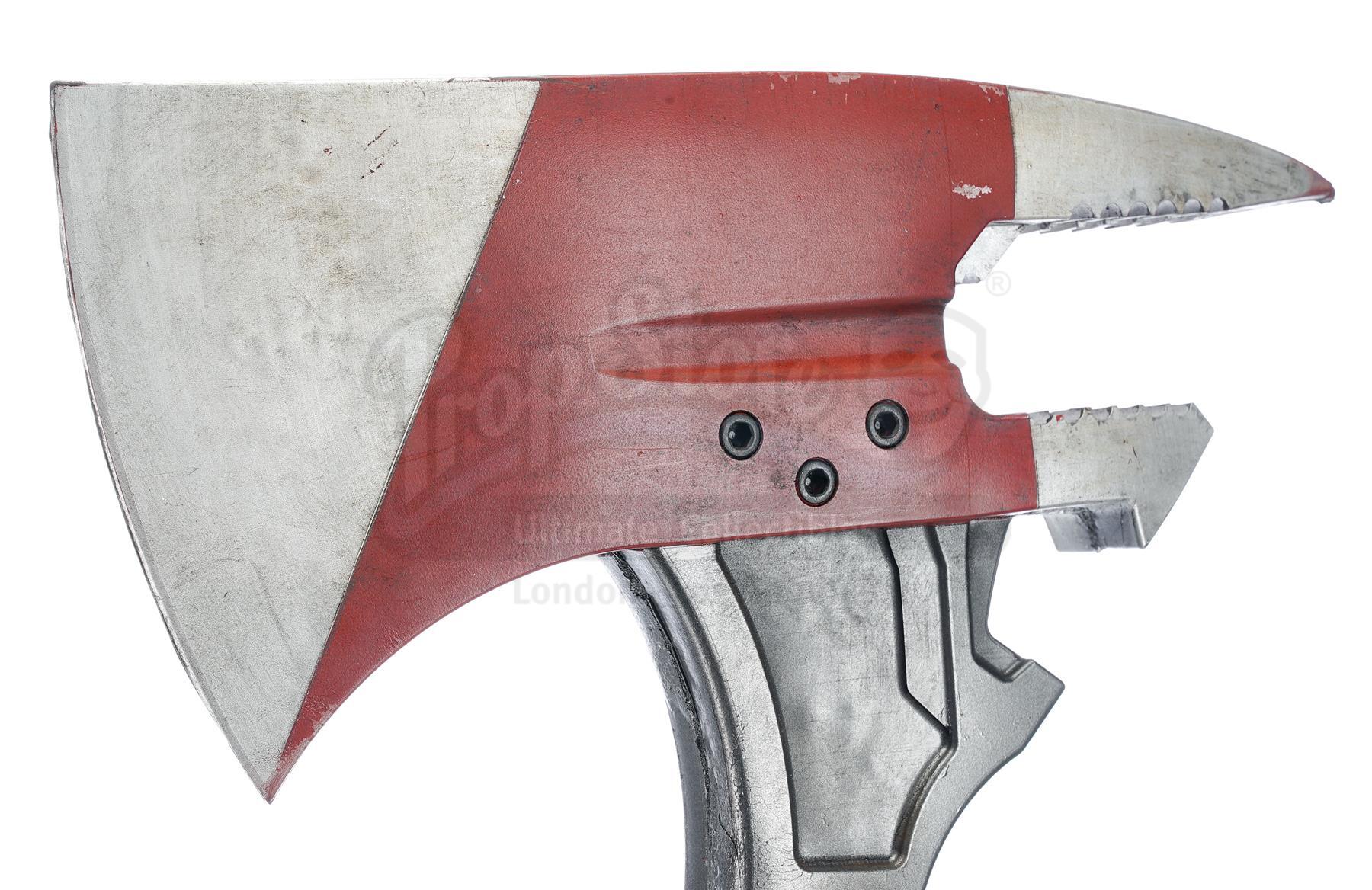 Lot # 1019: SKYSCRAPER - Will Sawyer's (Dwayne Johnson) Stunt Fire Axe - Image 6 of 8