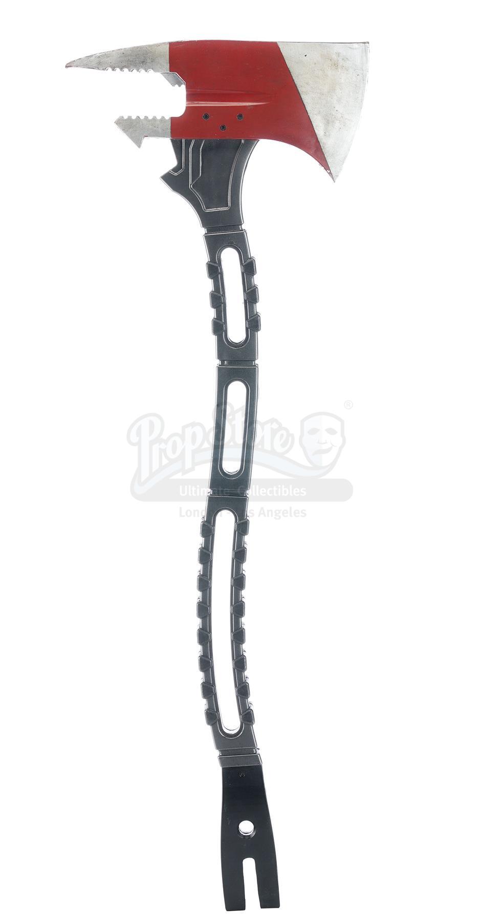 Lot # 1019: SKYSCRAPER - Will Sawyer's (Dwayne Johnson) Stunt Fire Axe - Image 2 of 8