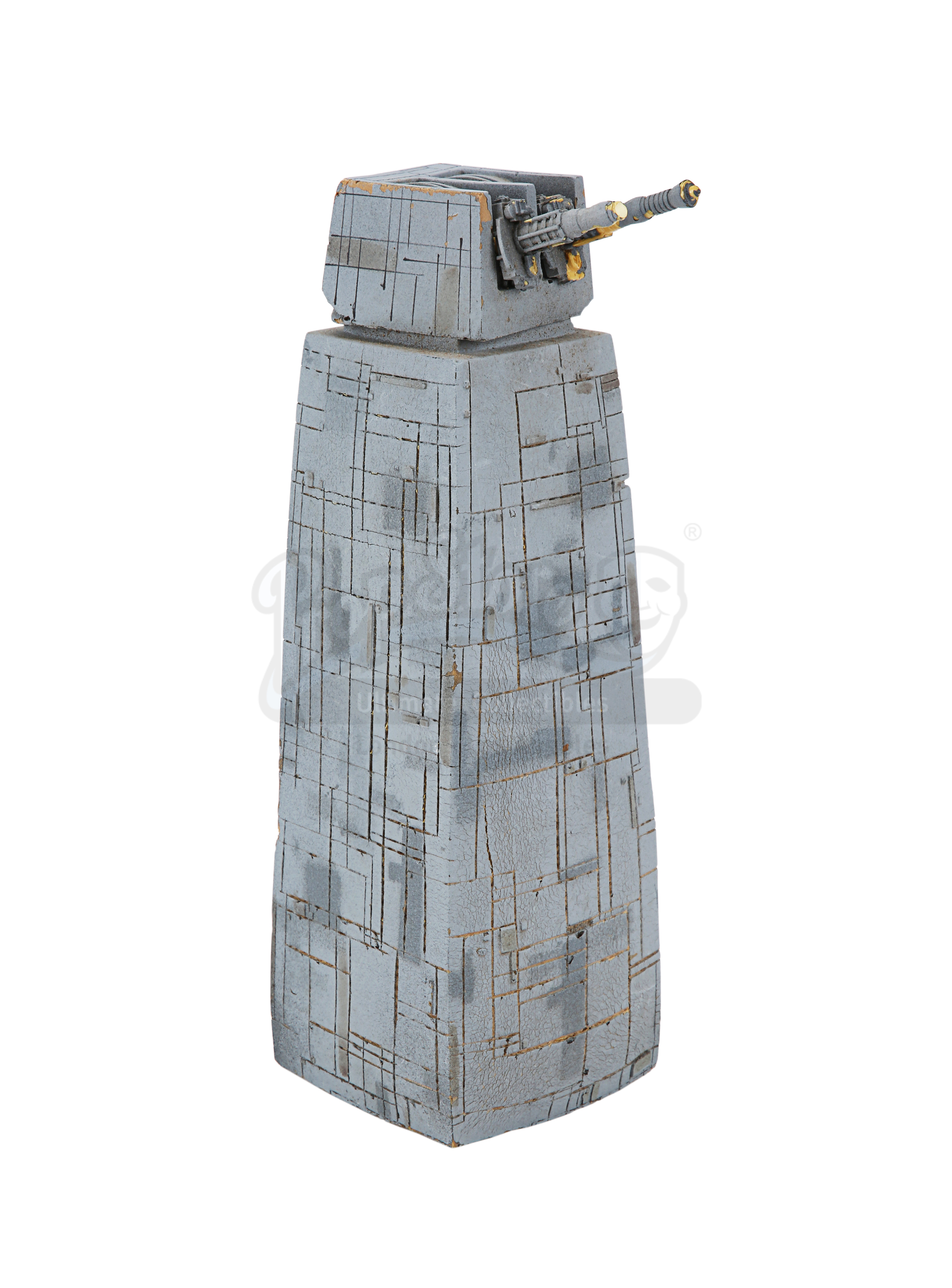 Lot # 322: STAR WARS - EP VI - RETURN OF THE JEDI - Death Star Gun Tower Model Miniature