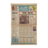 Lot # 27: BACK TO THE FUTURE PART II - "Gang Jailed" USA Today Newspaper