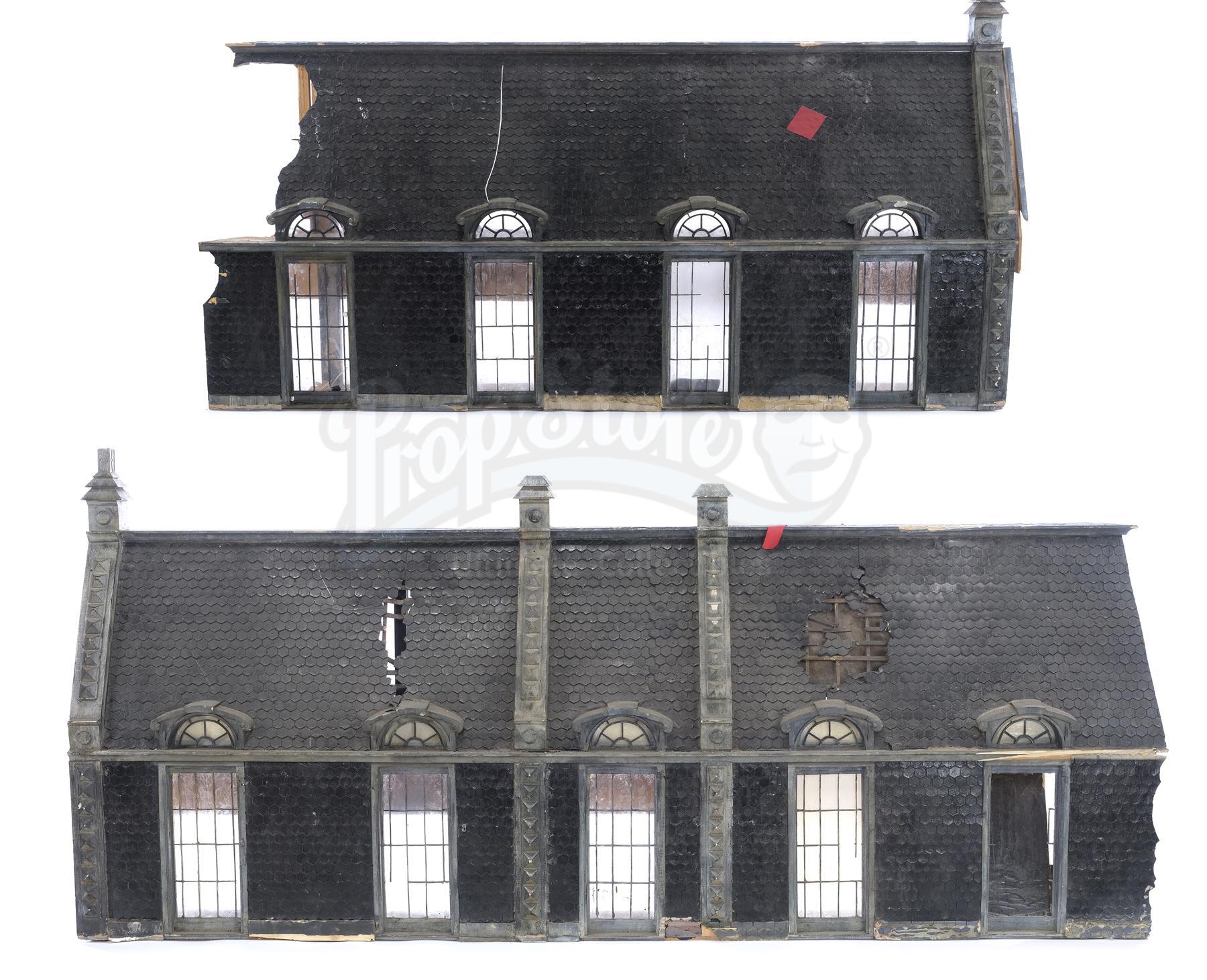 Lot # 597: THE CROW - Pair of Oversized Rooftop Model Miniatures