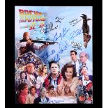 BACK TO THE FUTURE TRILOGY (1985-1990) - Michael J. Fox, Christopher Lloyd, and Cast-autographed Pos