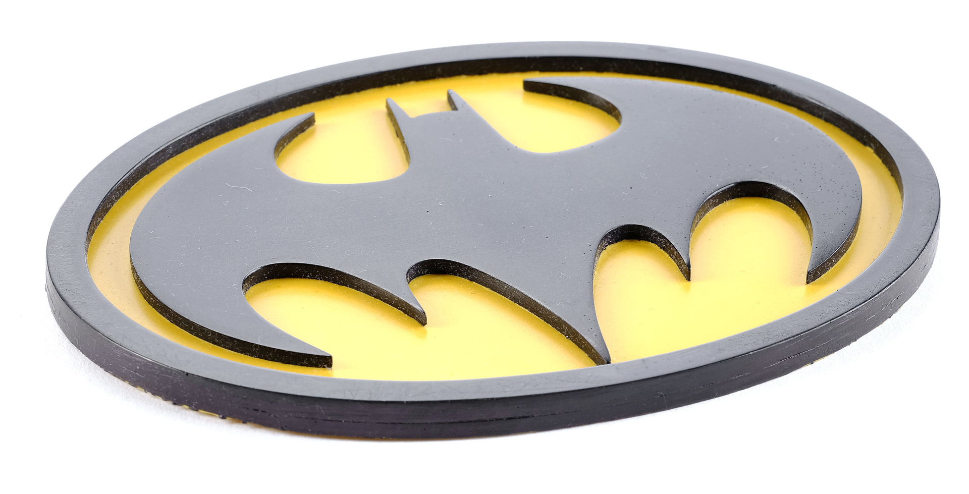 BATMAN RETURNS (1992) - Production-made Batman (Michael Keaton) Chest Emblem - Image 3 of 7