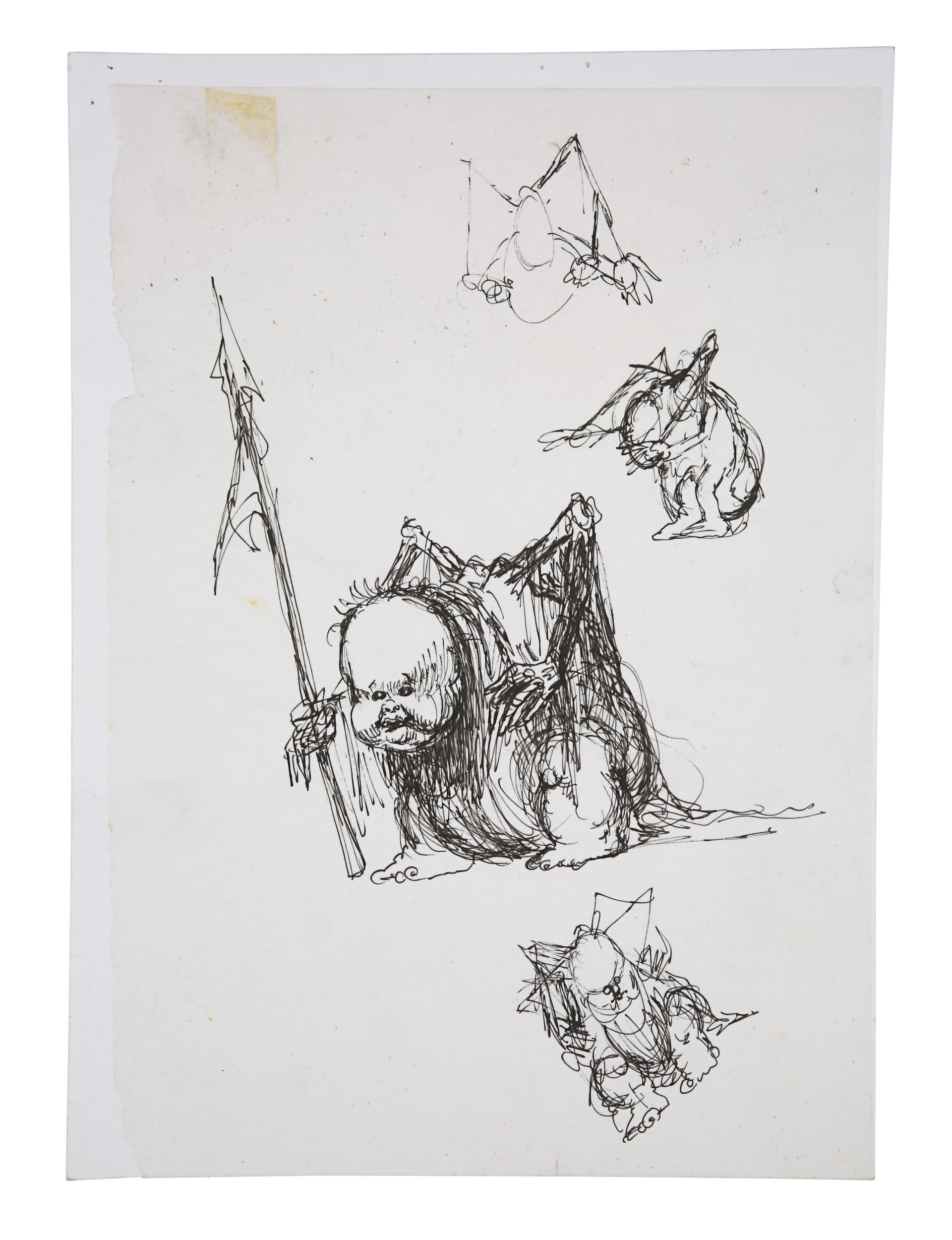 BRAZIL (1985) - Pair of Hand-drawn Terry Gilliam Dream Creature Sketches - Image 3 of 7