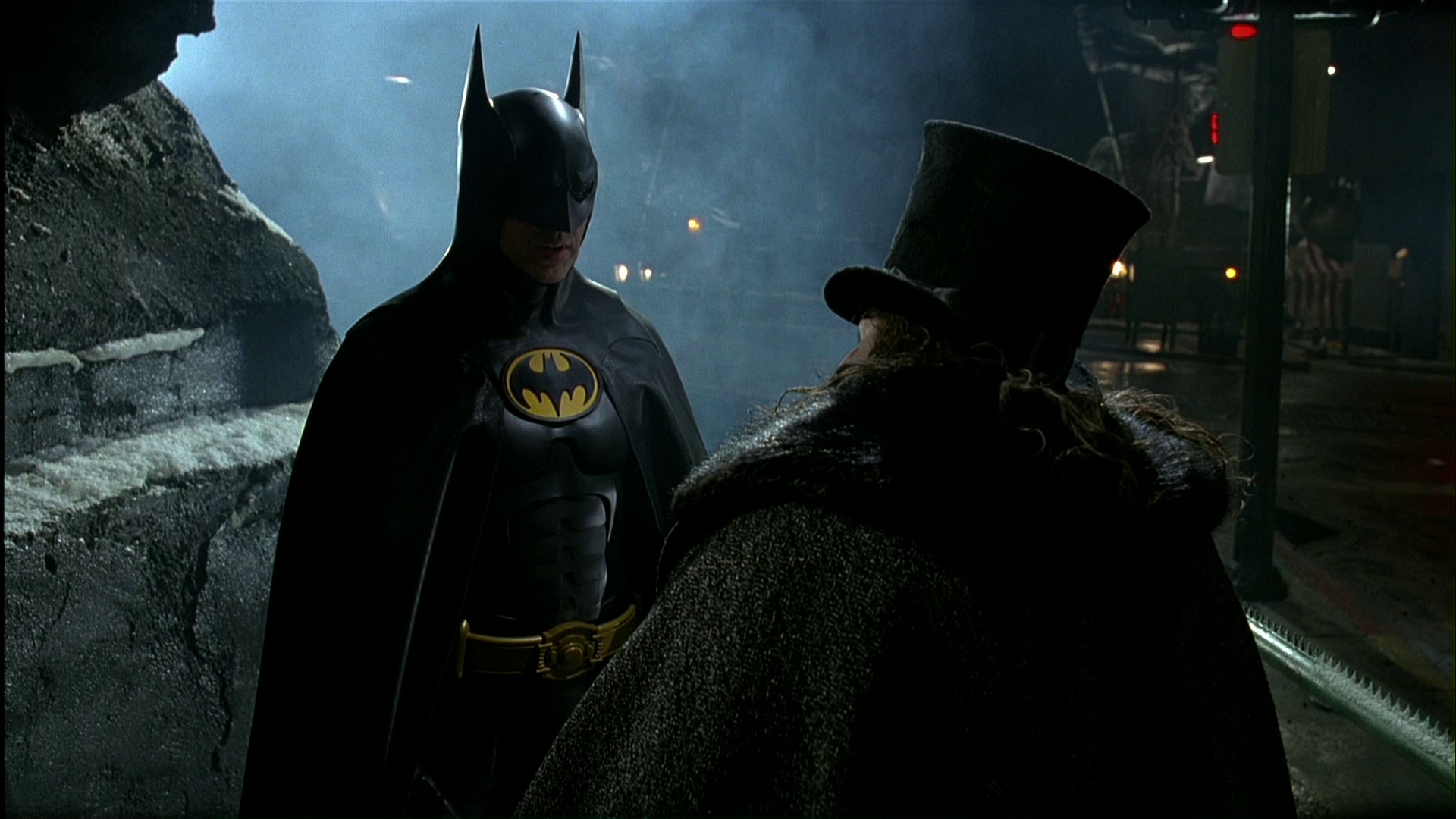 BATMAN RETURNS (1992) - Production-made Batman (Michael Keaton) Chest Emblem - Image 6 of 7