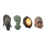 DOCTOR WHO: THE RINGS OF AKHATEN (T.V. SERIES, 2013) - Four Background Market Creature Heads