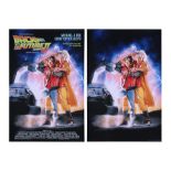 BACK TO THE FUTURE PART II (1989) - Set of Two Matching Signed and Numbered Limited Edition Vice Pre