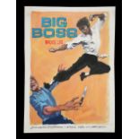 THE BIG BOSS (1971) - Original Painted Poster Concept Artwork, 1974