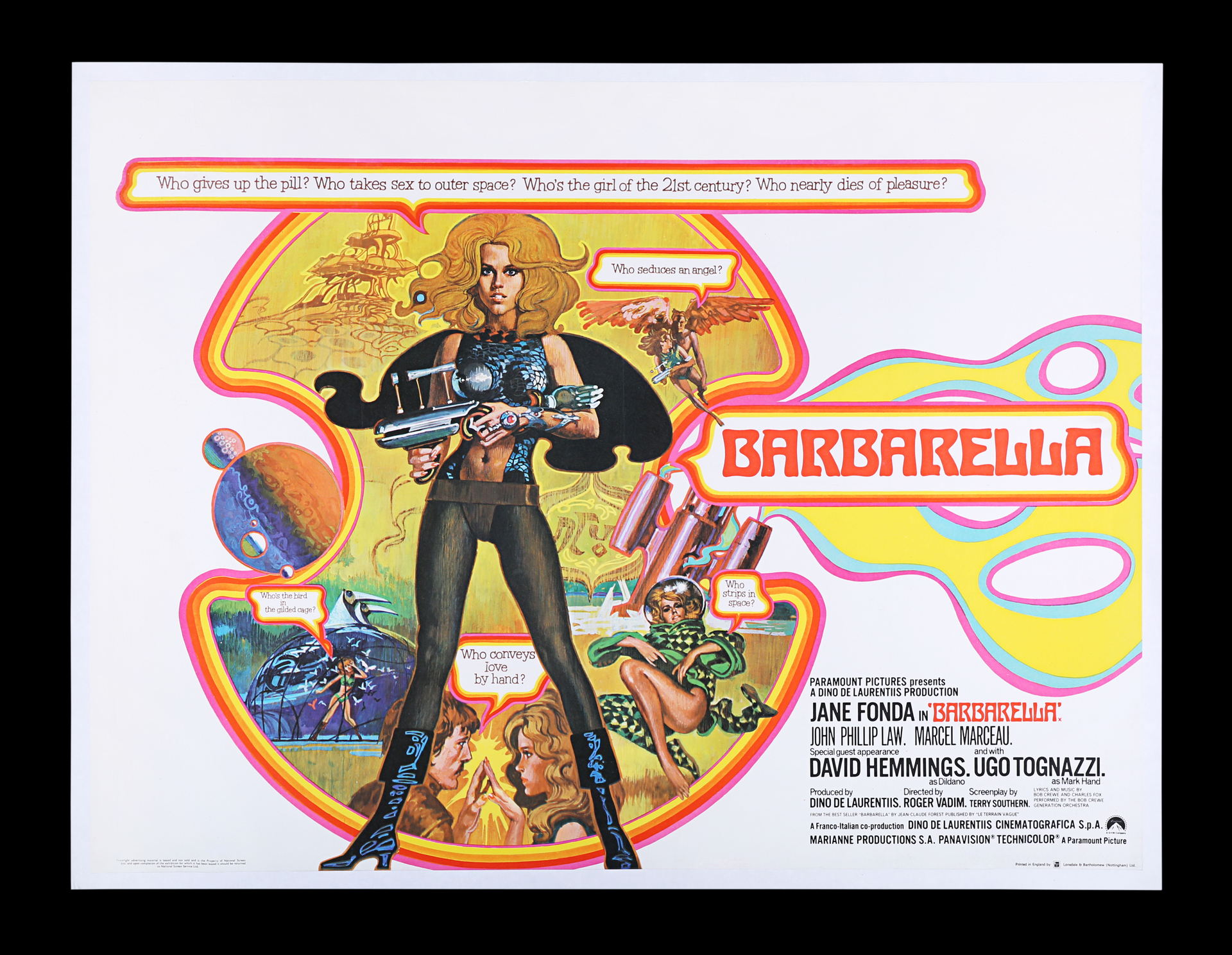 BARBARELLA (1968) - UK Quad, 1968