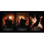 BATMAN BEGINS (2005) - Three US/International 'Coming Soon' One-Sheets, 2005