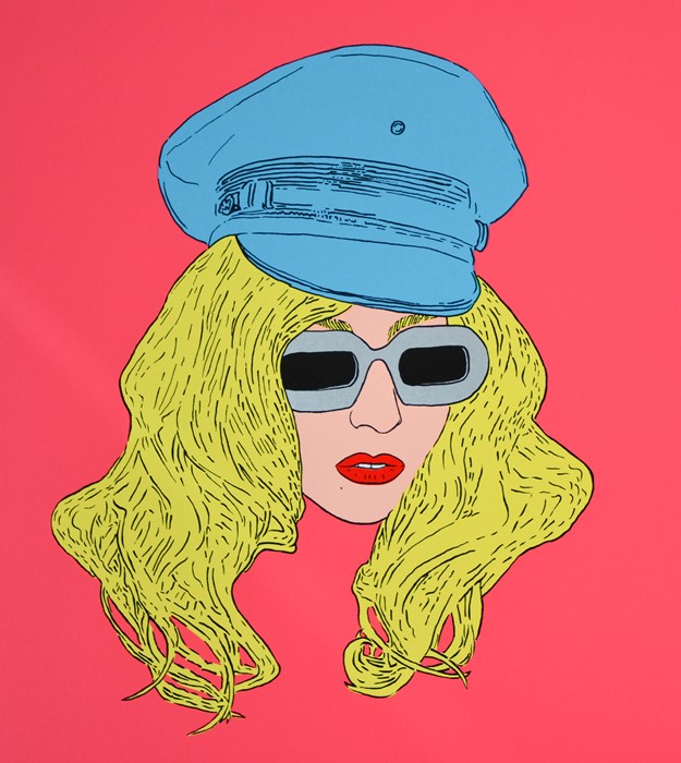 Simon Gross (20th century): Lady Gaga, four silkscreens, limited edition, 60cm by 60cm - Image 3 of 4