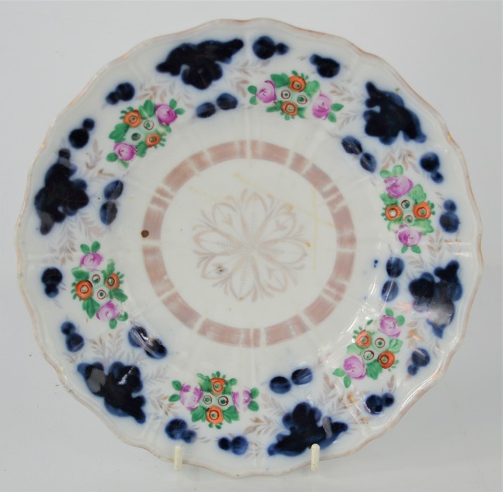 A Late 18th/early 19th century Russian porcelain plate - Gardner porcelain factory Verbilki Moscow -