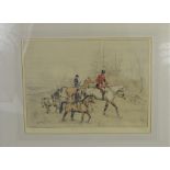 Tom Carr (1912-1977) 'Their first hunt' signed titled and numbered limited edition print - 36cm x