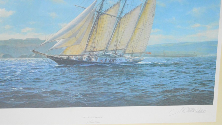 J. Steven Dews, two signed limited edition prints " The Tweed in the channel" 1875 and "The - Image 3 of 3