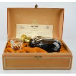Hine Cognac in a handblown glass decanter, together with certificate, bottle tag and presentation