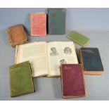 A group of antique books to include 'The Popular educator 1853 ', John Murray handbook for
