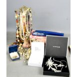 A group of jewellery to include a John Richard flower form necklace, a Biba & Rose pearl bracelet, a