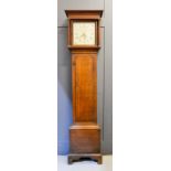 A 18th century oak longcase clock,with painted roman numeral dial by V.Noon of Ashby, 200cm by